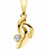 Mori | Mori Gold 14krt geelgouden hanger met 0