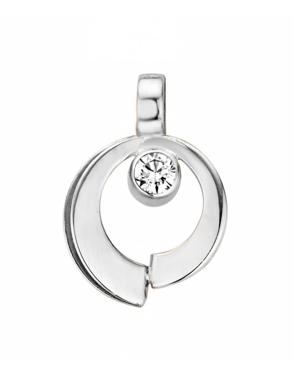 Mori | Mori Gold 14krt witgouden hanger met 0 Mori | Mori Gold 14krt witgouden hanger met 0