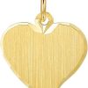 The Jewelry Collection | The Jewelry Collection Graveerhanger Mat Gediamanteerd - Goud | Nu te koop bij 14Karaats.nl | 10001091-Pendants