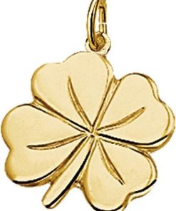 Marie-Celeste | The Jewelry Collection Hanger Klaver - Goud | Nu te koop bij 14Karaats.nl | 10001091-Pendants