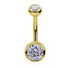 Piercings works | 18 Karaat Goud Navelpiercing - Premium Zirconia | Nu te koop bij 14Karaats.nl | 10001087-Earrings/Body-piercing Jewellery