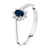 SPARKLE14 | Sparkle14 Ring Saffier En Zirkonia - Goud | Nu te koop bij 14Karaats.nl | 10001092-Rings